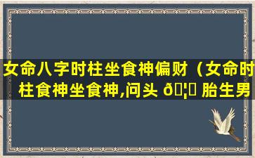 女命八字时柱坐食神偏财（女命时柱食神坐食神,问头 🦈 胎生男生女）